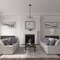 Ekena Millwork Claremont Ceiling Medallion (Fits Canopies up to 7"), 10 5/8"OD x 5 3/4"ID x 1/2"P, Black Pearl CM10CLBPS - alternate 3